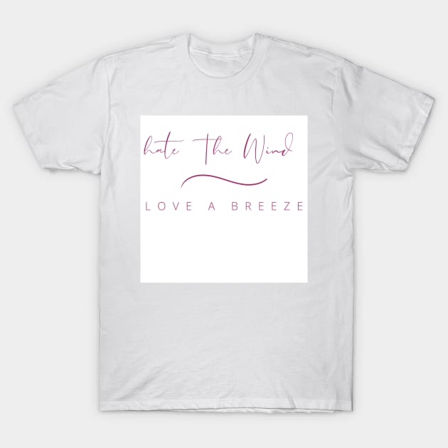 Hate the Wind T-Shirt by JFitz